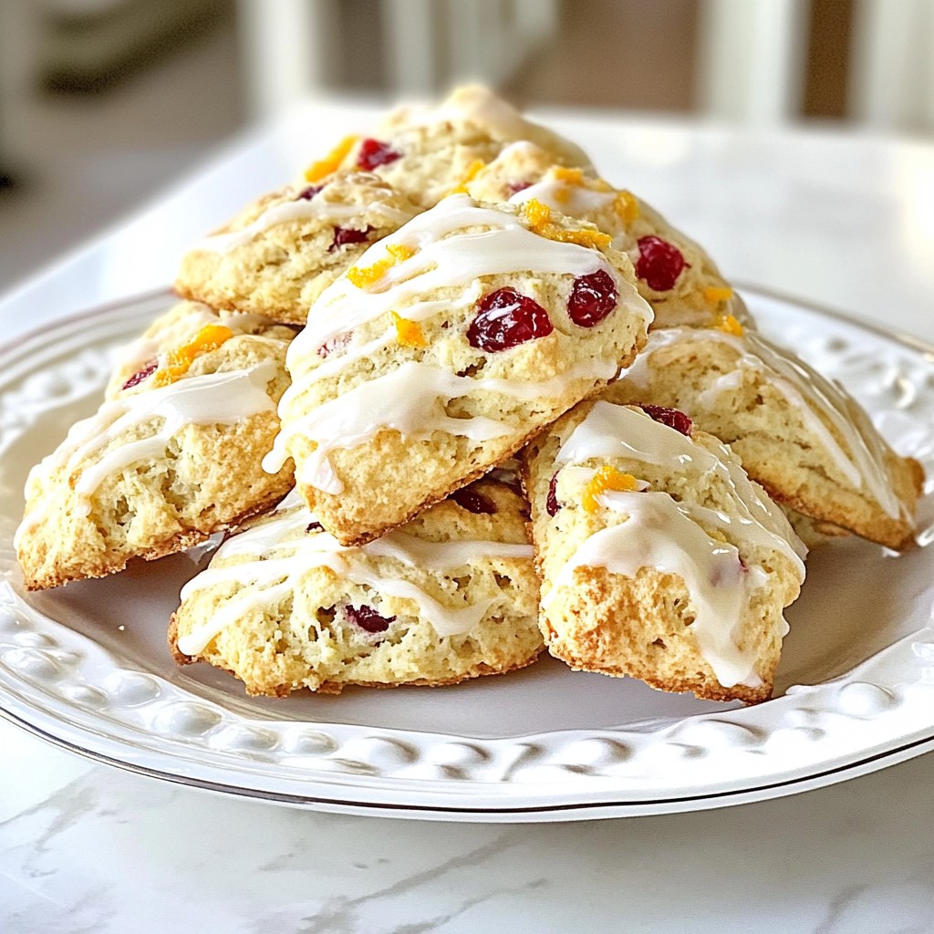 Cranberry Orange Scones Fresh and Flavorful Delight