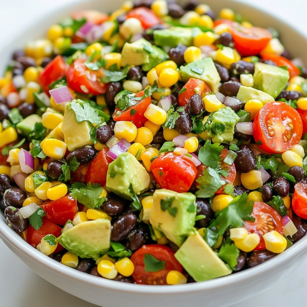 Fiesta Black Bean Corn Salad Flavorful Healthy Delight