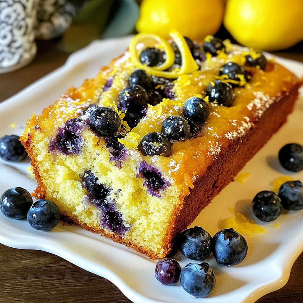 Lemon Blueberry Loaf Cake Simple and Tasty Recipe
