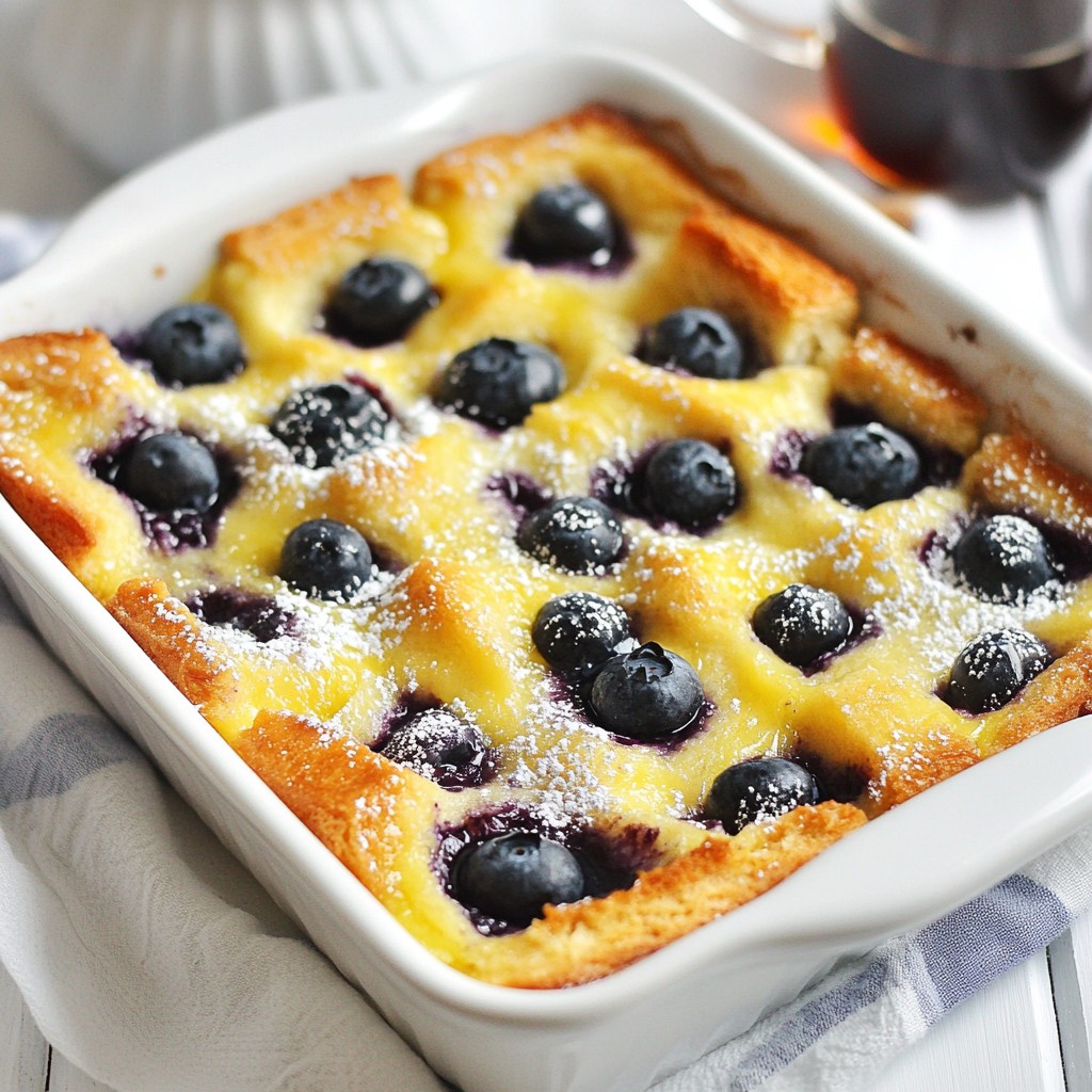 Blueberry Breakfast Casserole Tasty and Easy Recipe