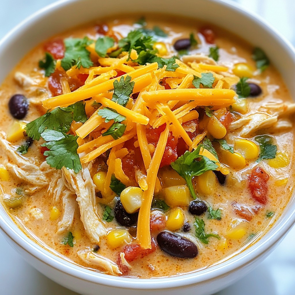 Creamy Chicken Enchilada Soup Flavorful Dinner Idea