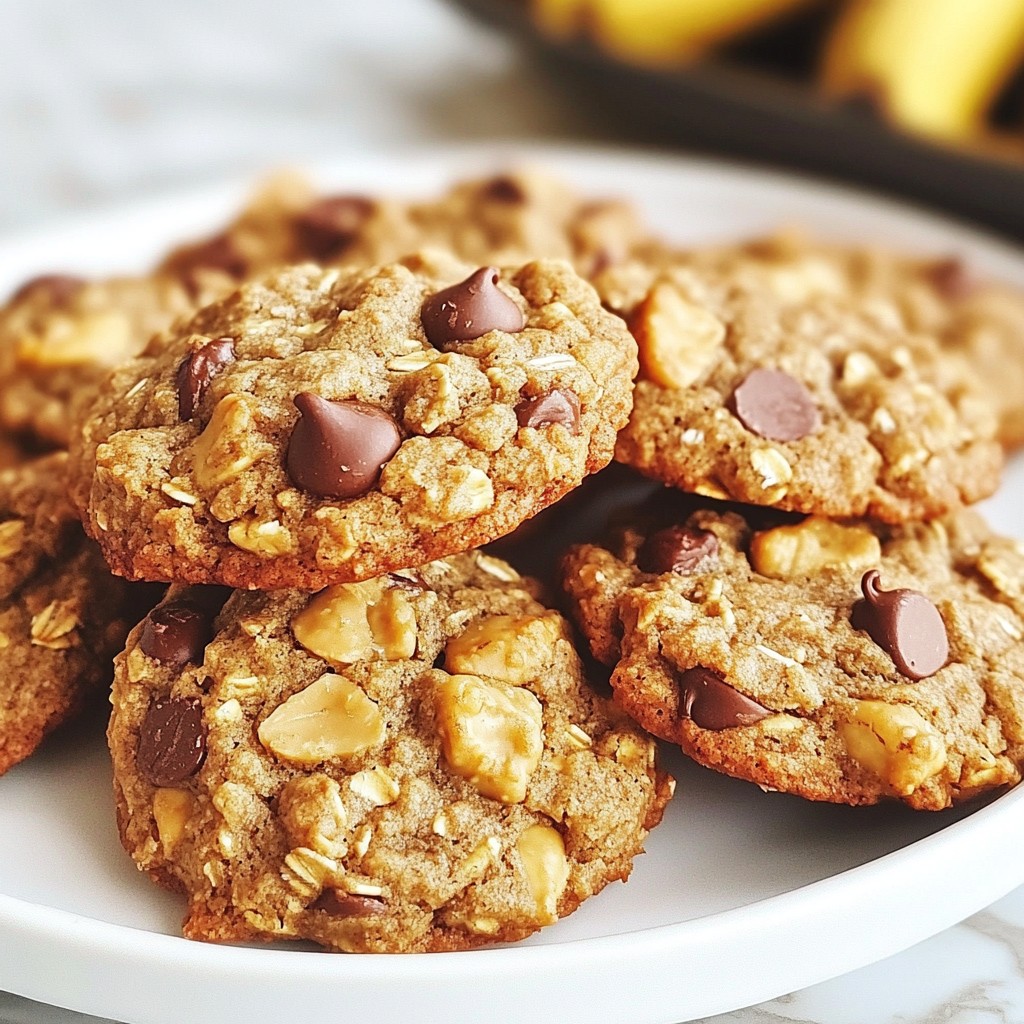 Peanut Butter Banana Oat Cookies Easy and Tasty Treat
