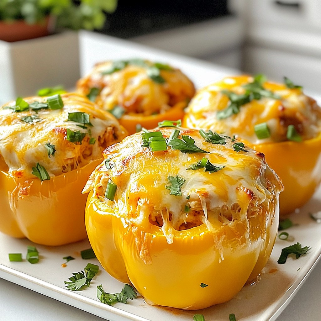 Buffalo Chicken Stuffed Peppers Flavorful and Easy Meal
