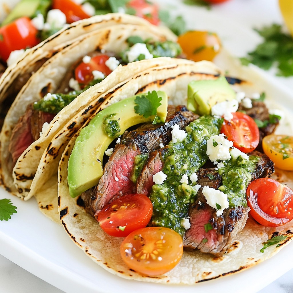 Chimichurri Steak Tacos Flavorful and Simple Meal