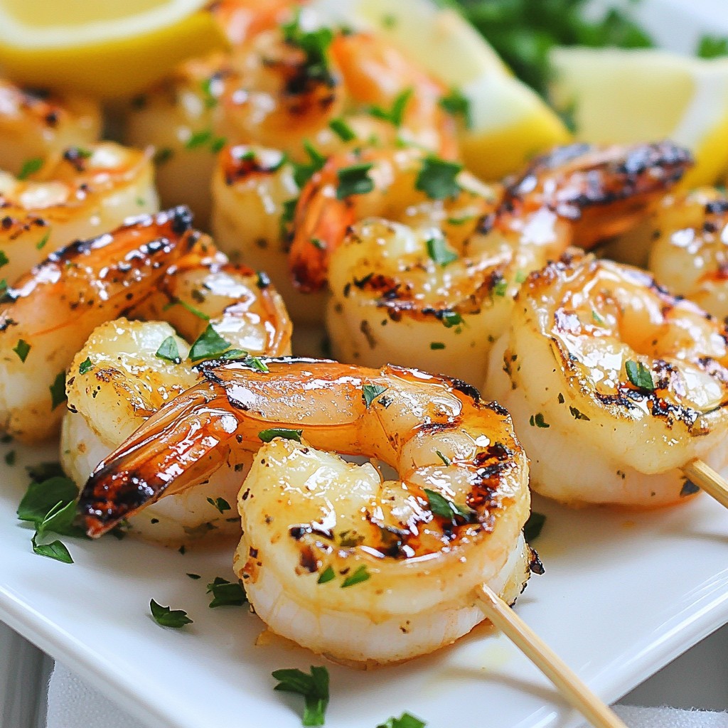Lemon Herb Grilled Shrimp Skewers Quick and Easy Recipe