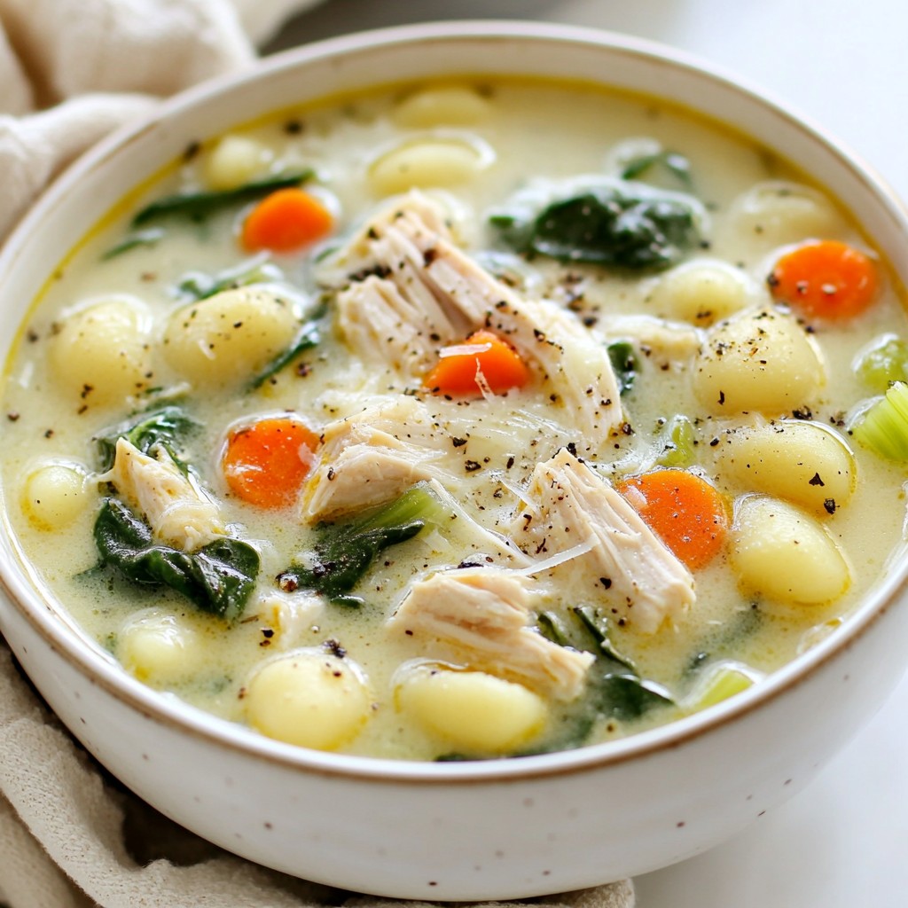 Creamy Chicken Gnocchi Soup Easy and Tasty Recipe
