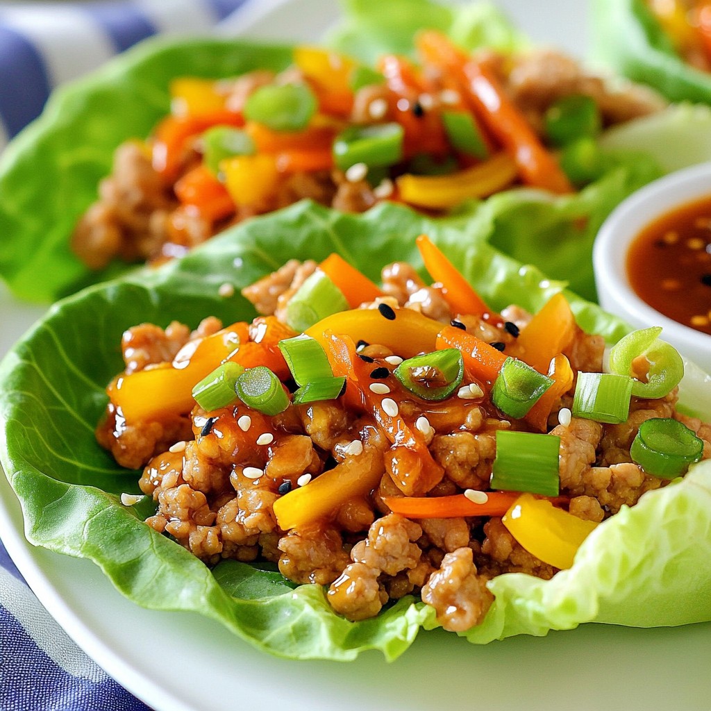 Asian Chicken Lettuce Wraps Tasty and Easy Recipe