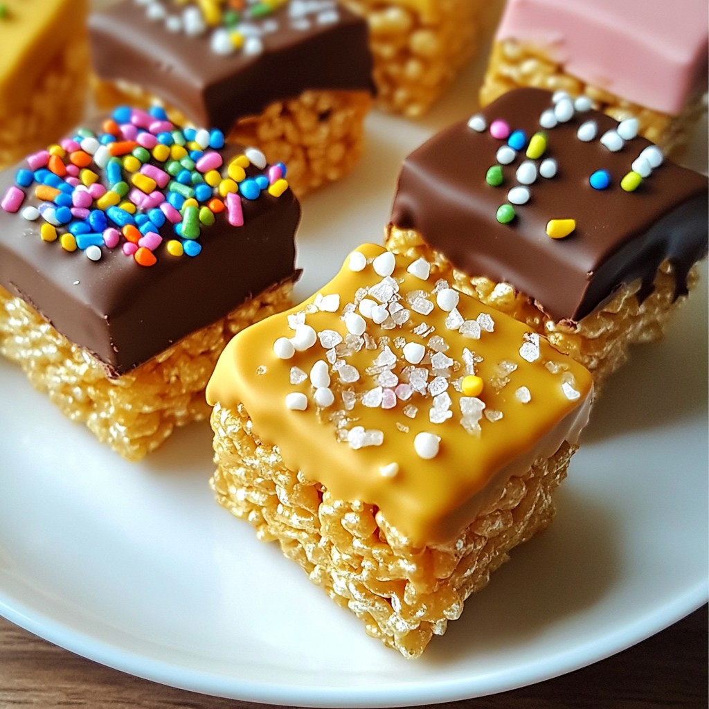 Chocolate Covered Rice Krispie Treats Simple and Fun