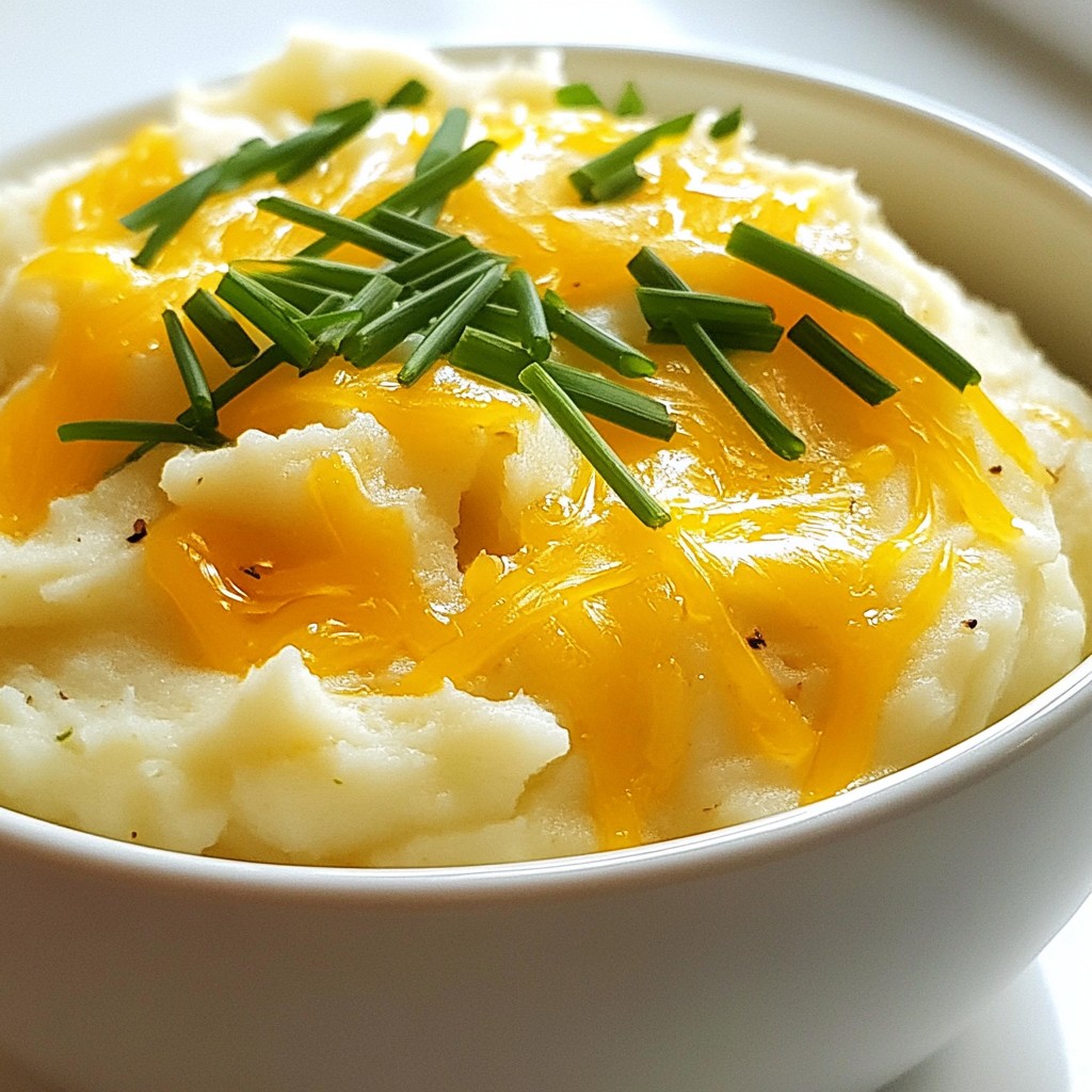 Cheesy Garlic Mashed Potatoes Comfort Food Delight