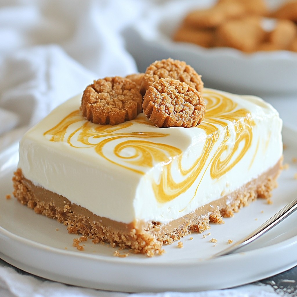 No-Bake Biscoff Cheesecake Creamy and Simple Recipe