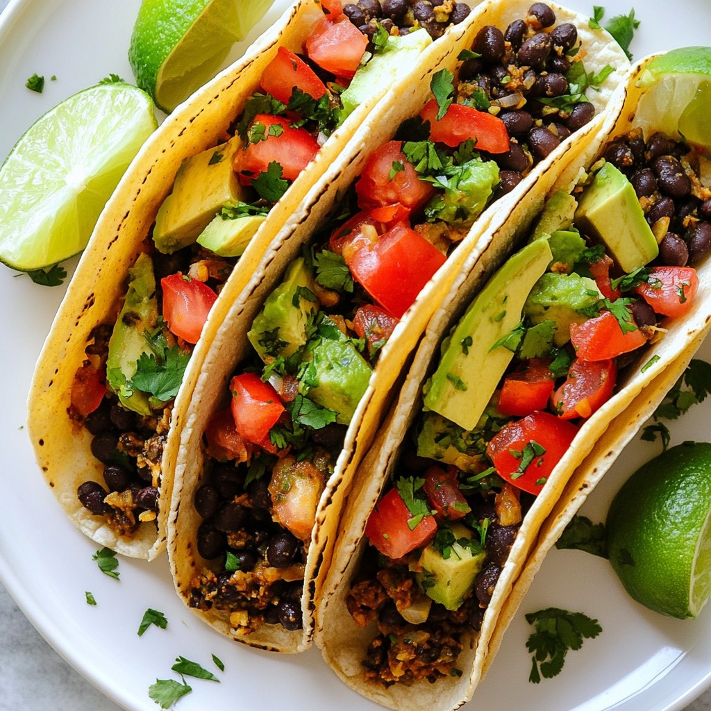 Spicy Black Bean Tacos Flavorful and Easy Recipe