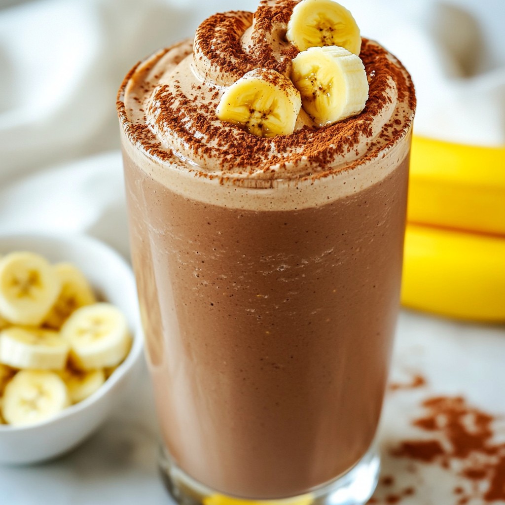 Peanut Butter Chocolate Protein Smoothie Recipe