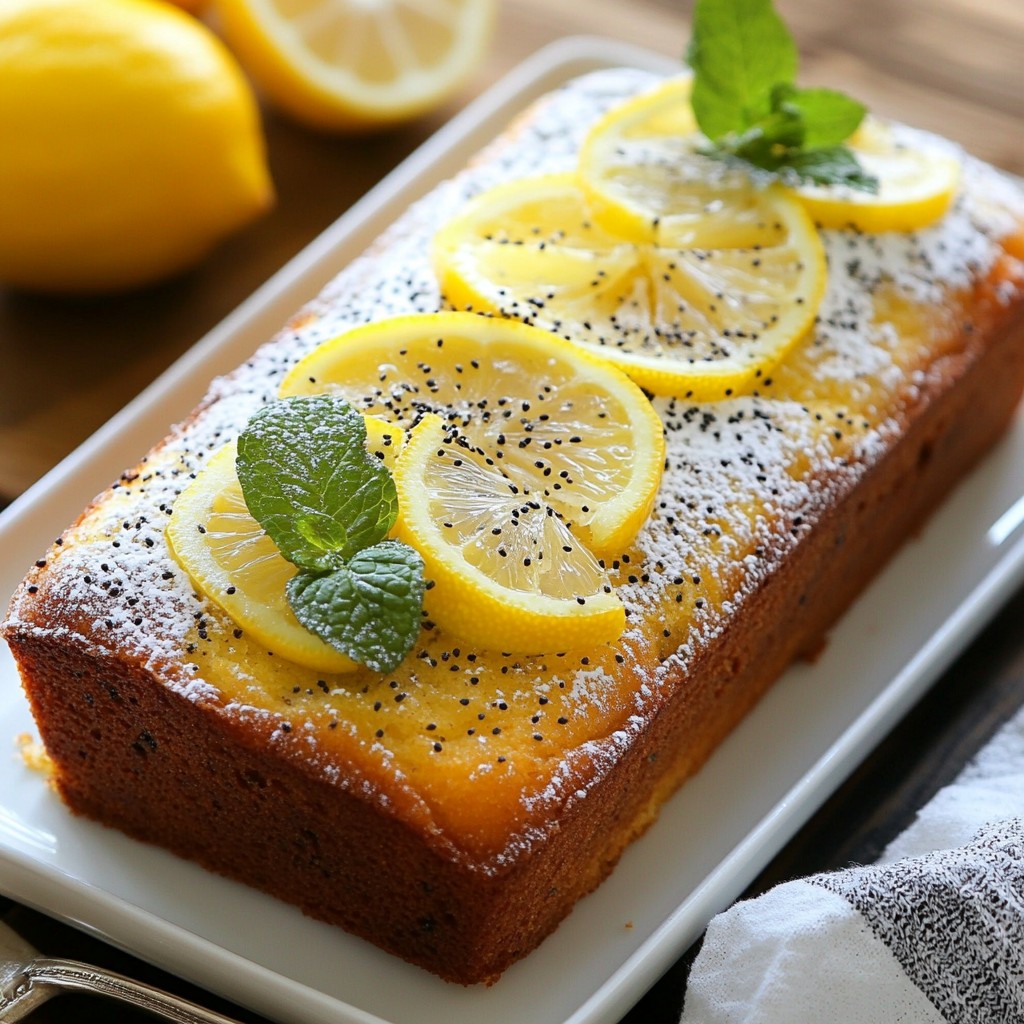 Lemon Poppy Seed Bread Delightful and Tangy Treat