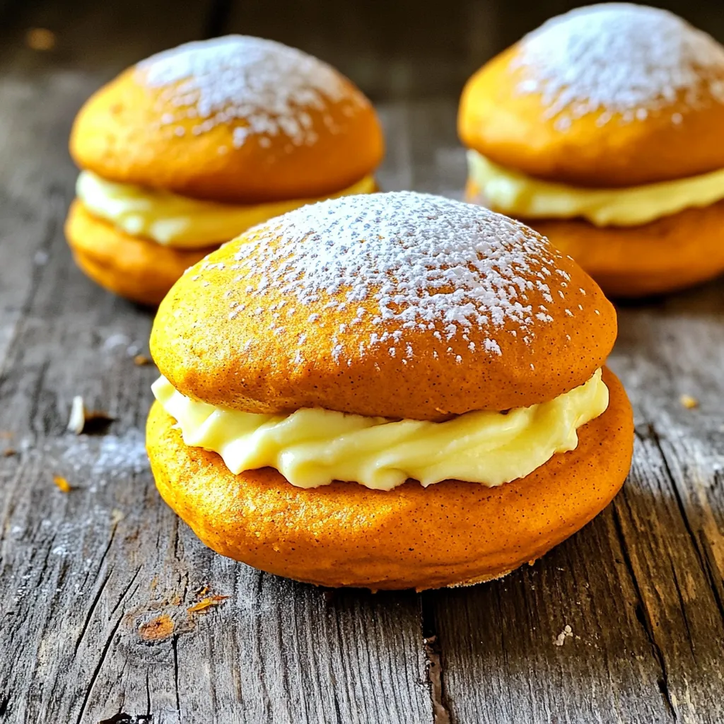 Pumpkin Cream Cheese Whoopie Pies Delightful Treats